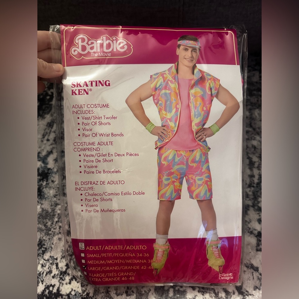 Barbie Officially Licensed Mattel RollerBlading, Skating Ken Halloween Costume